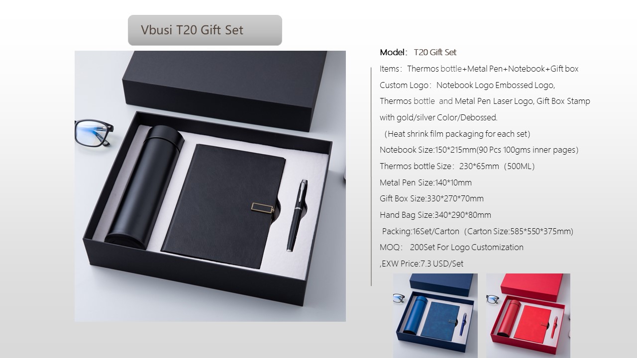 Notebook Style Gift Set
