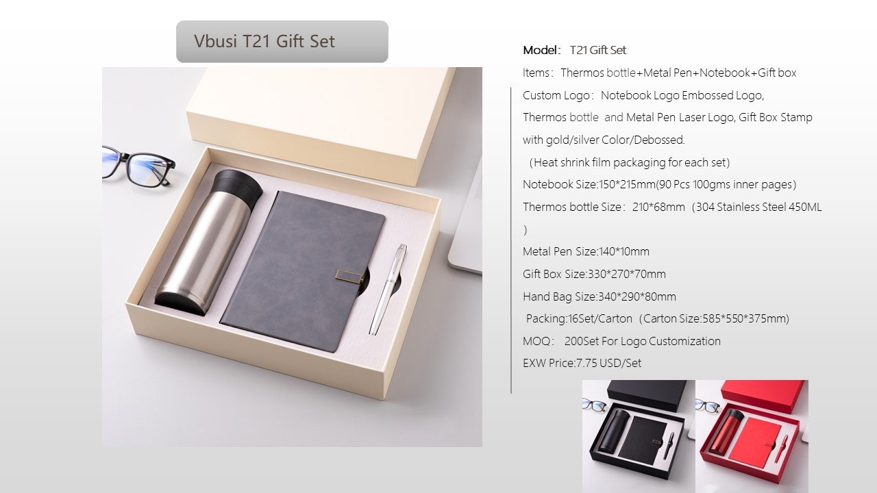 Notebook Style Gift Set