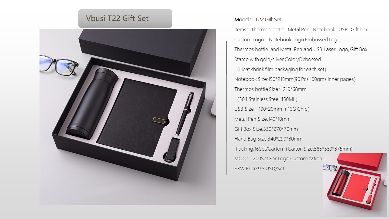 Notebook Style Gift Set