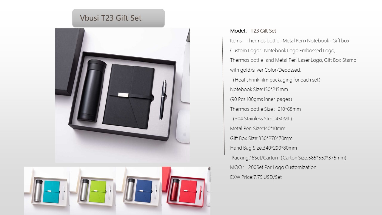 Notebook Style Gift Set