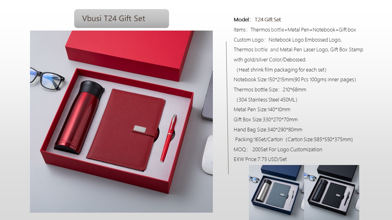 Notebook Style Gift Set