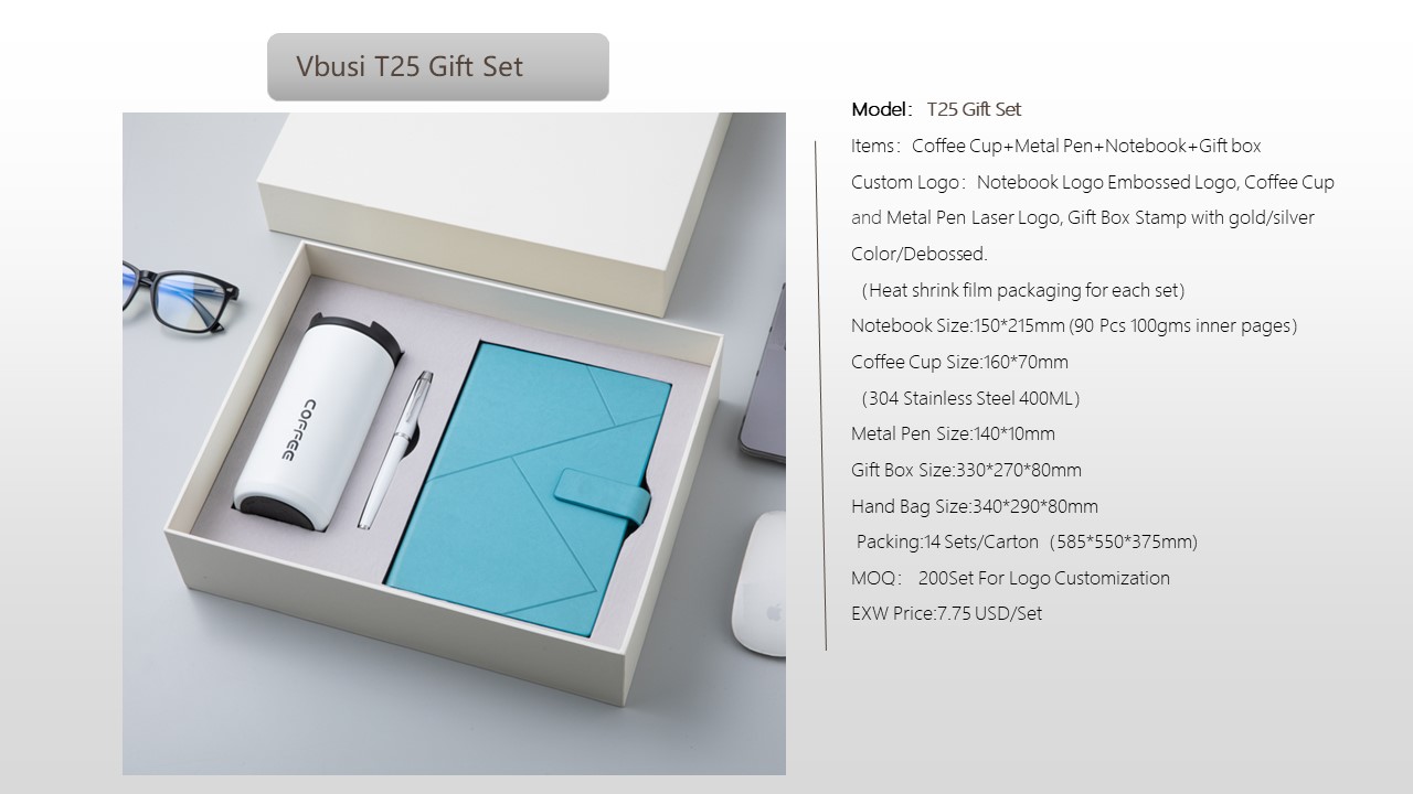 Notebook Style Gift Set