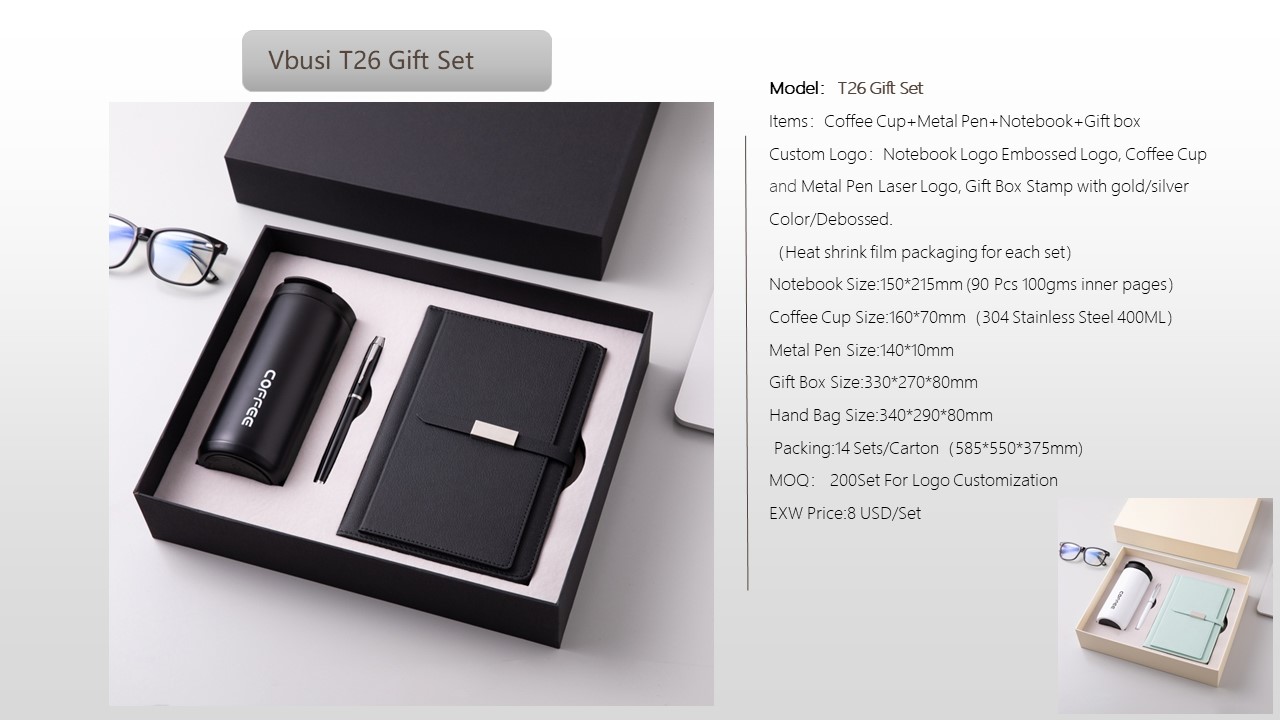 Notebook Style Gift Set