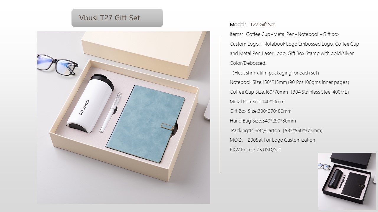 Notebook Style Gift Set