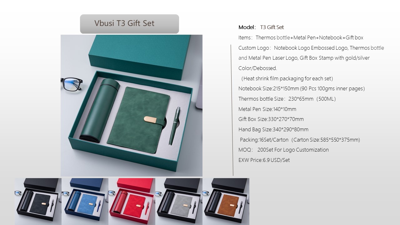 Notebook Style Gift Set