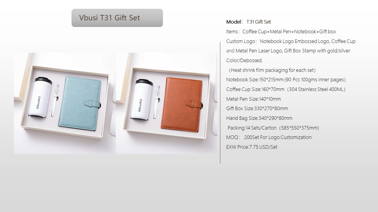 Notebook Style Gift Set