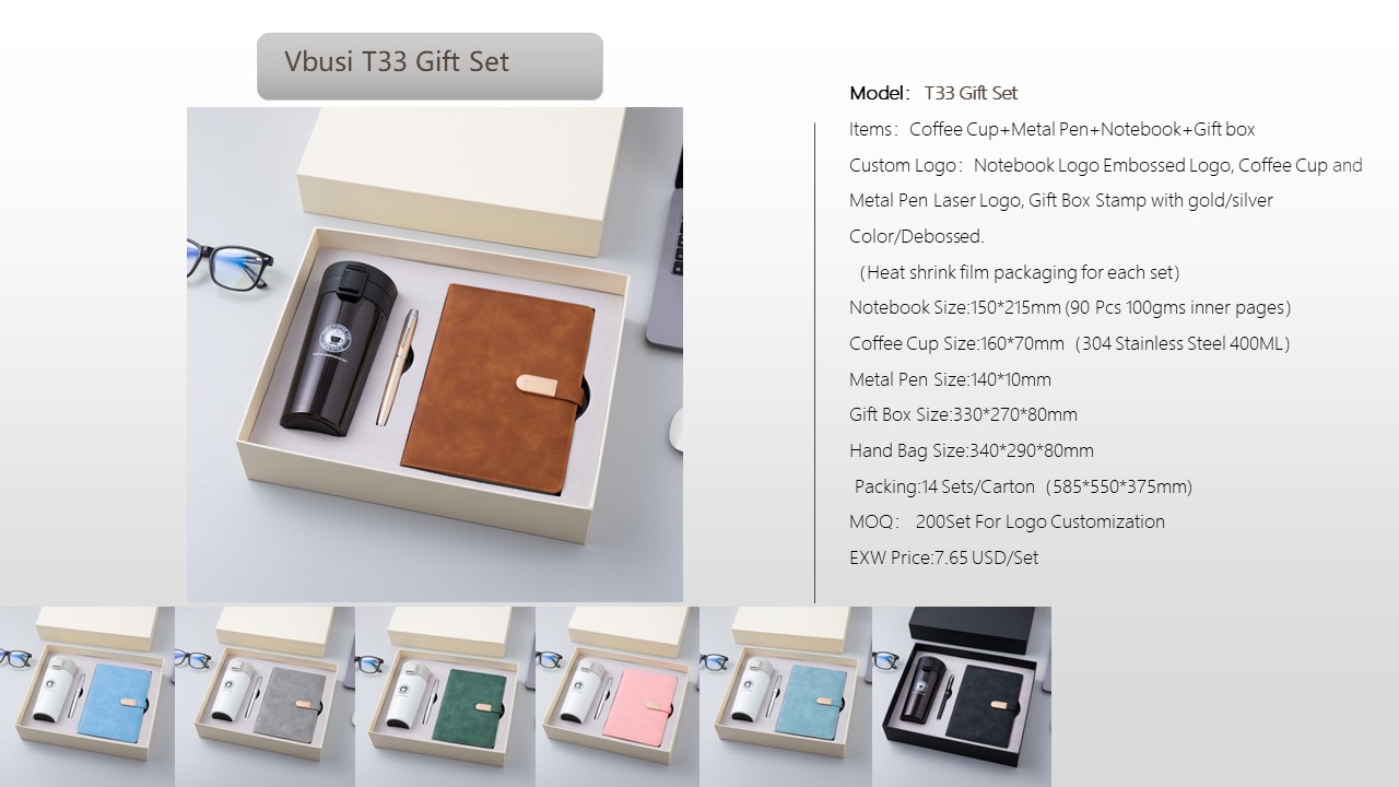 Notebook Style Gift Set
