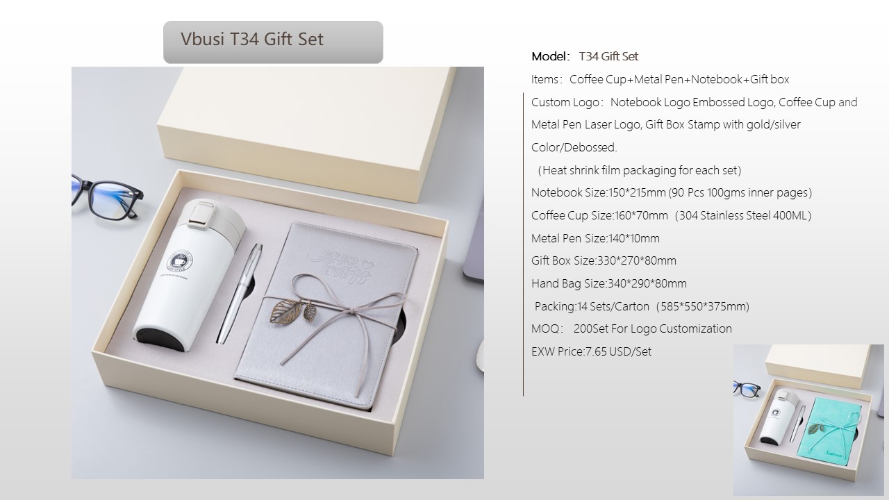 Notebook Style Gift Set