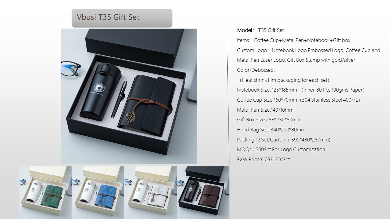 Notebook Style Gift Set