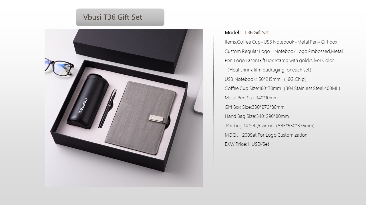 Notebook Style Gift Set