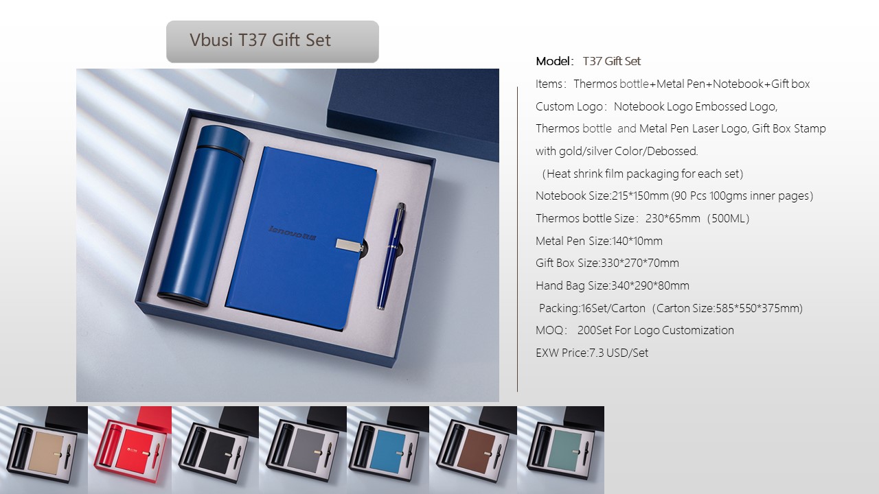 Notebook Style Gift Set