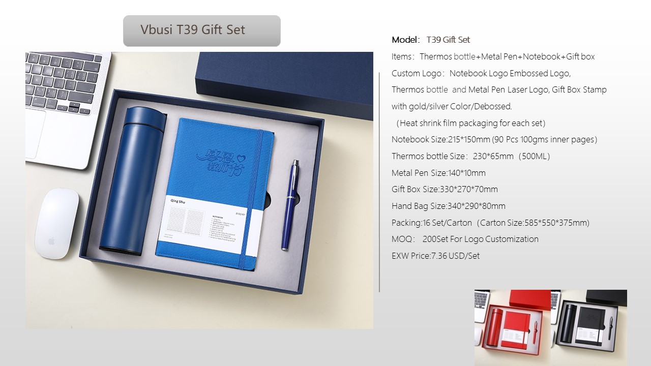 Notebook Style Gift Set