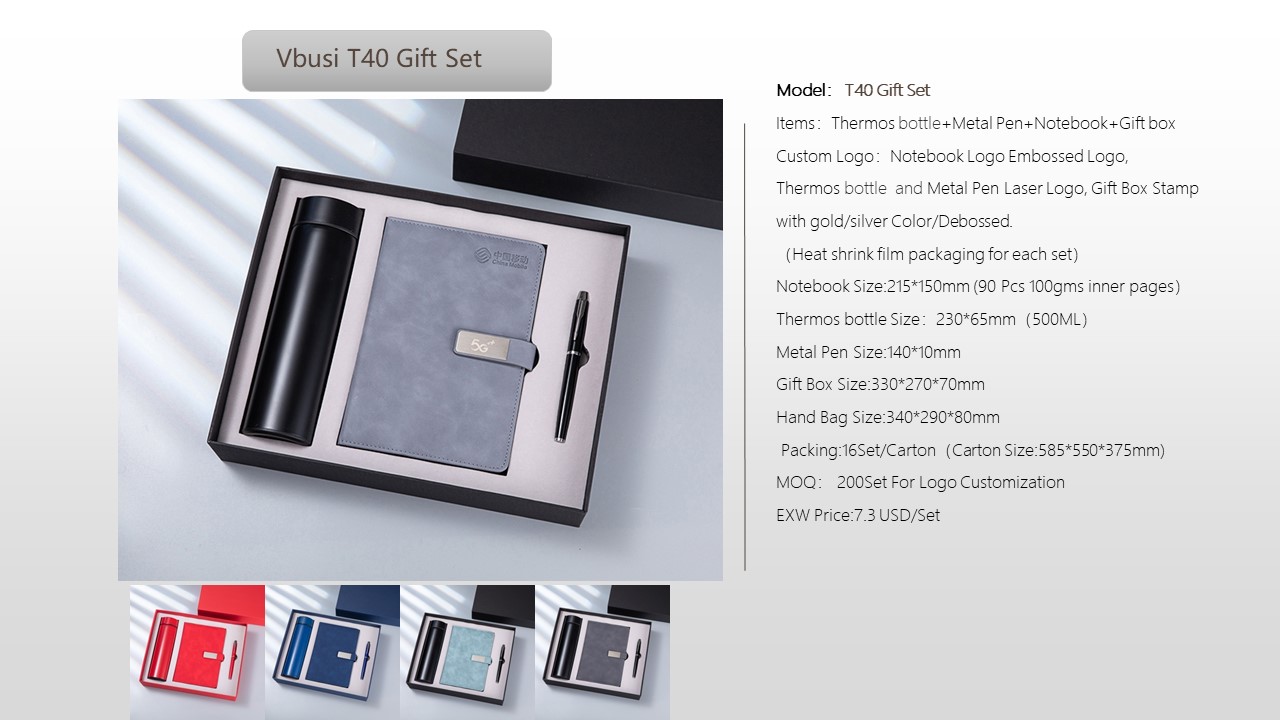 Notebook Style Gift Set