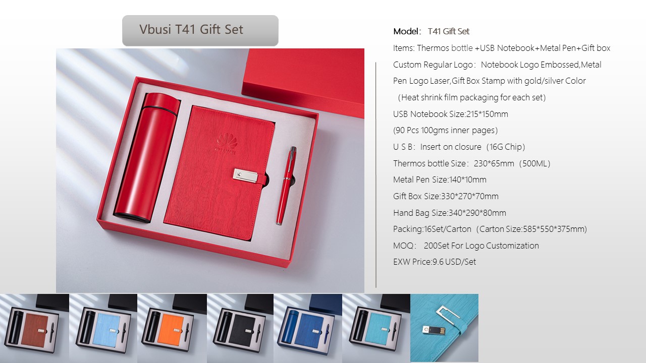 Notebook Style Gift Set