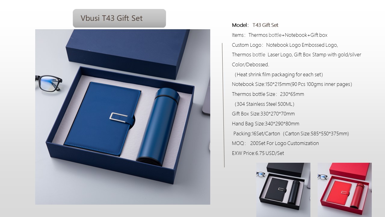 Notebook Style Gift Set