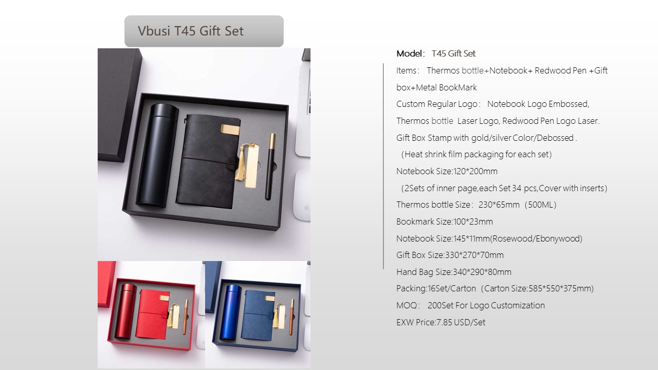 Notebook Style Gift Set
