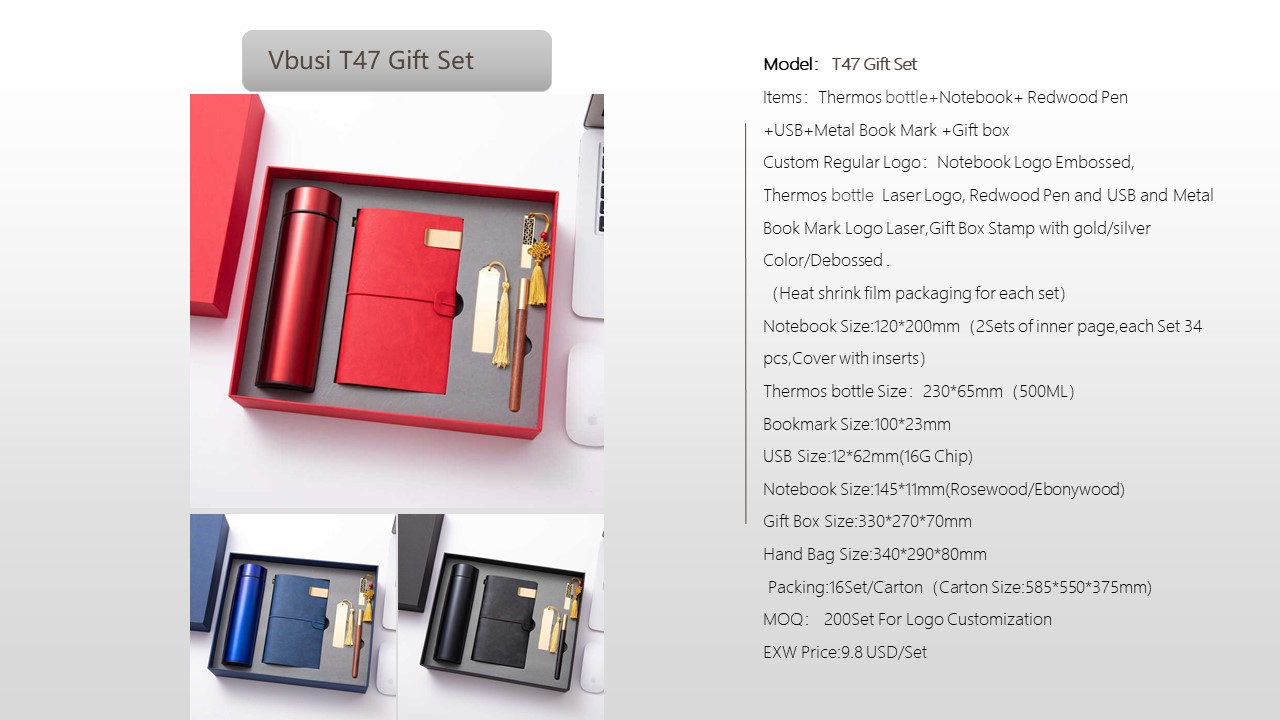 Notebook Style Gift Set