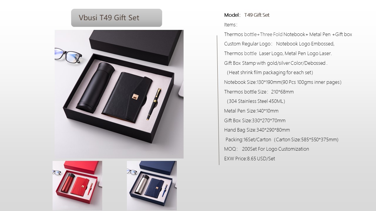 Notebook Style Gift Set