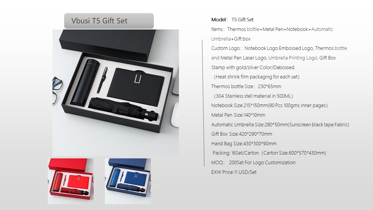 Notebook Style Gift Set