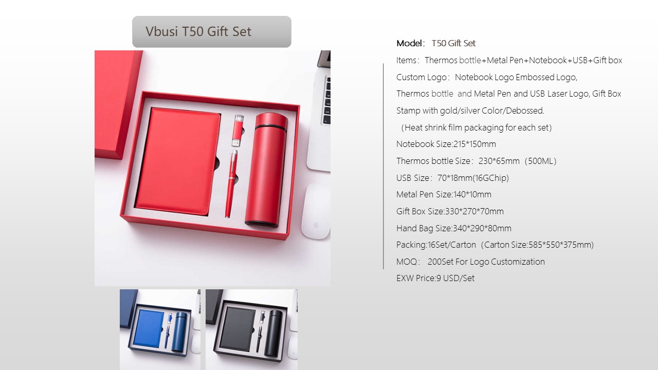 Notebook Style Gift Set