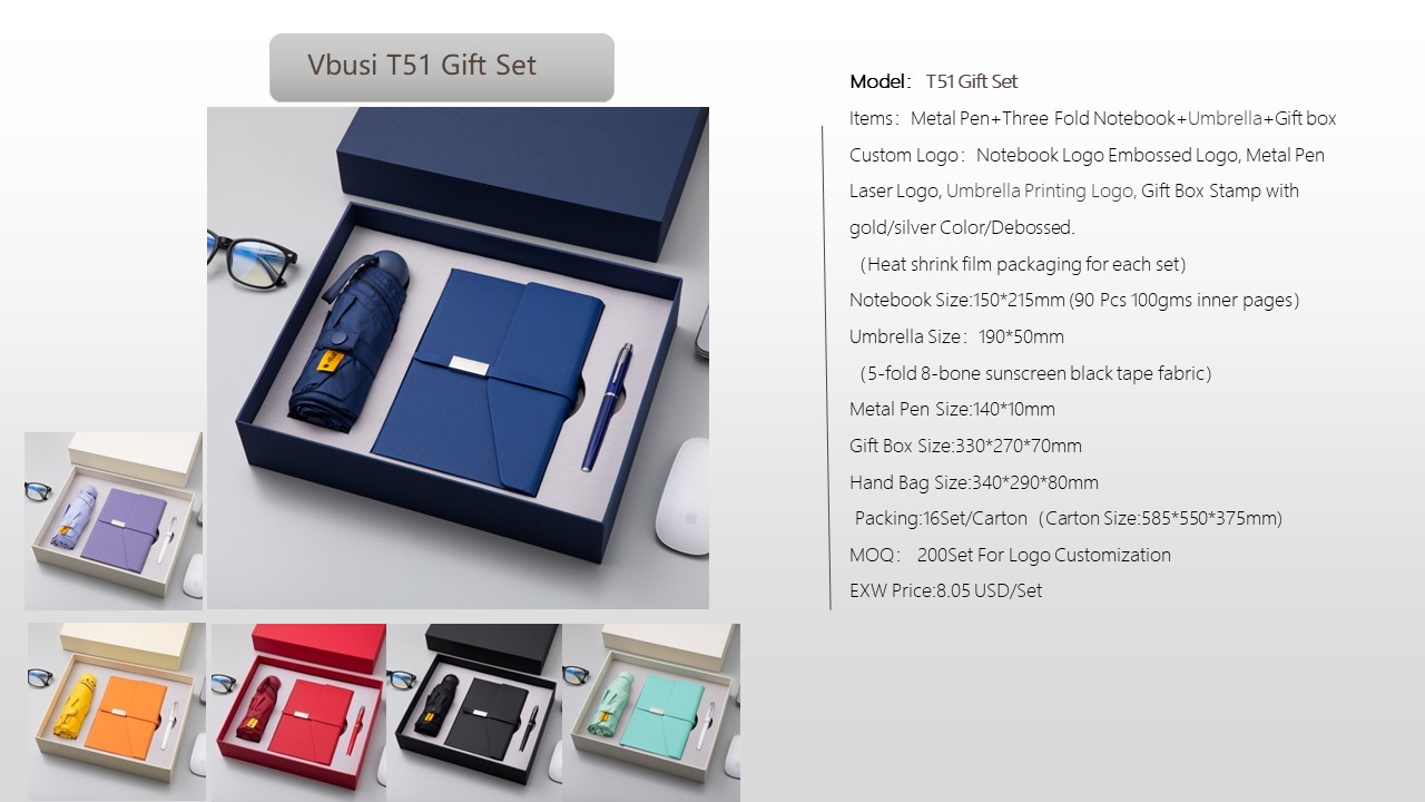 Notebook Style Gift Set