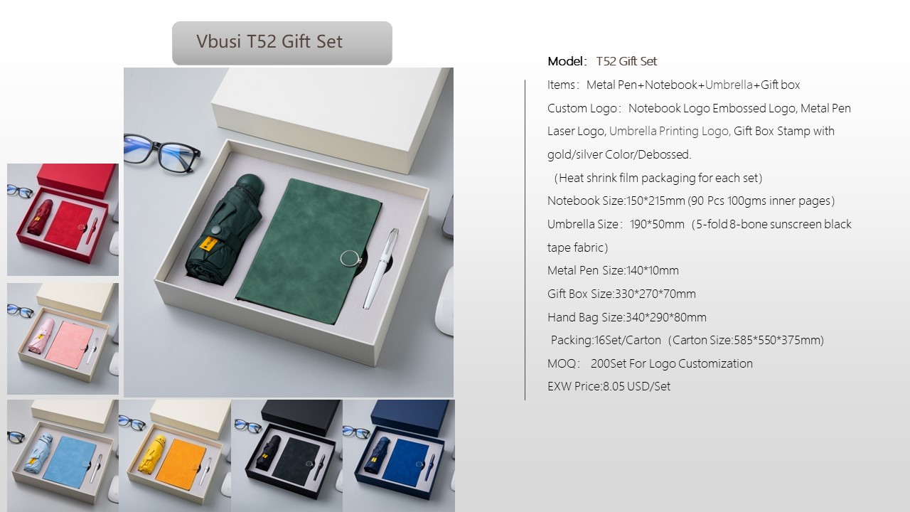 Notebook Style Gift Set