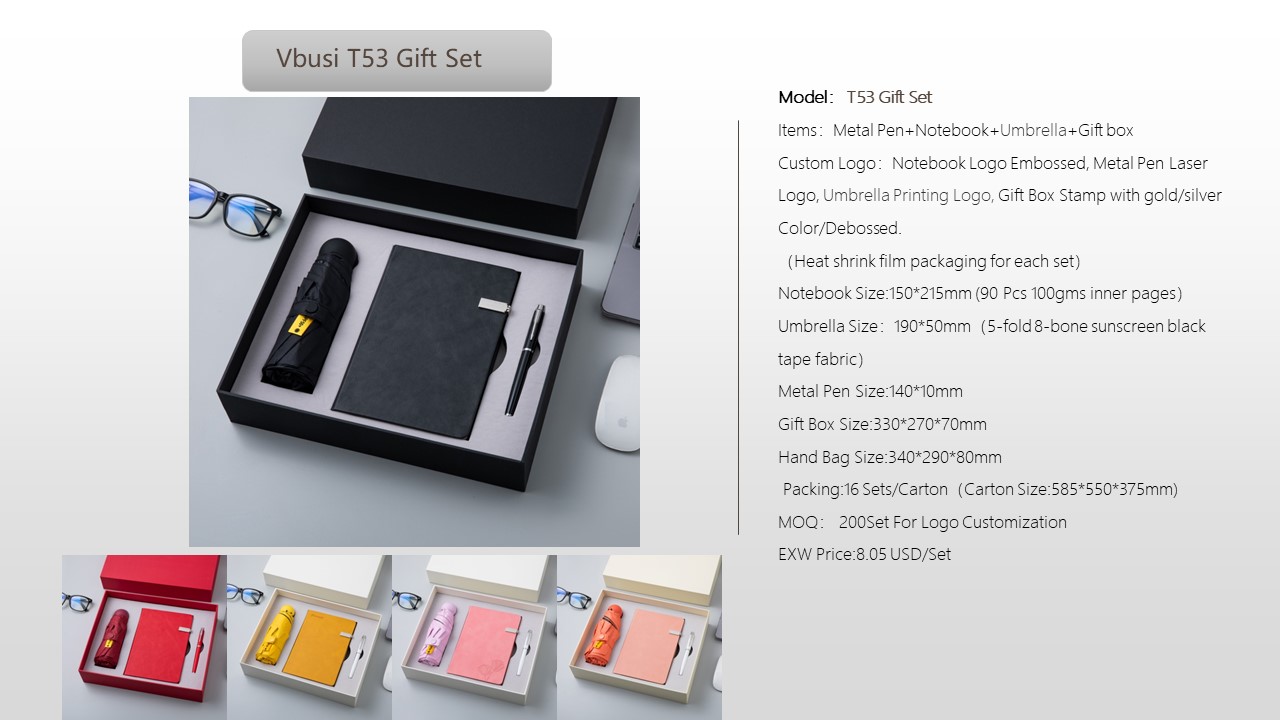 Notebook Style Gift Set