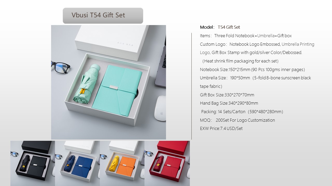 Notebook Style Gift Set