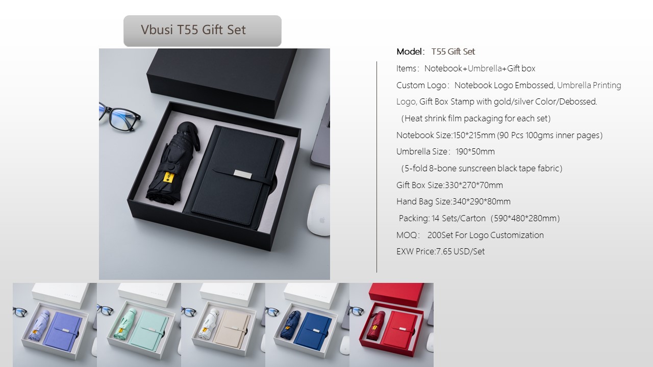 Notebook Style Gift Set