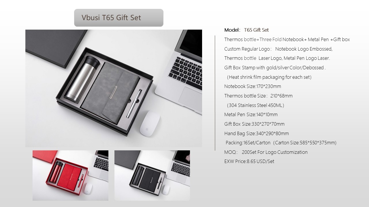 Notebook Style Gift Set
