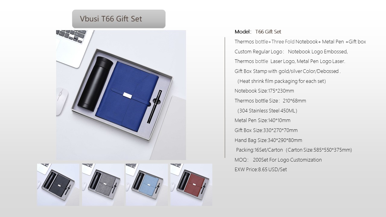 Notebook Style Gift Set