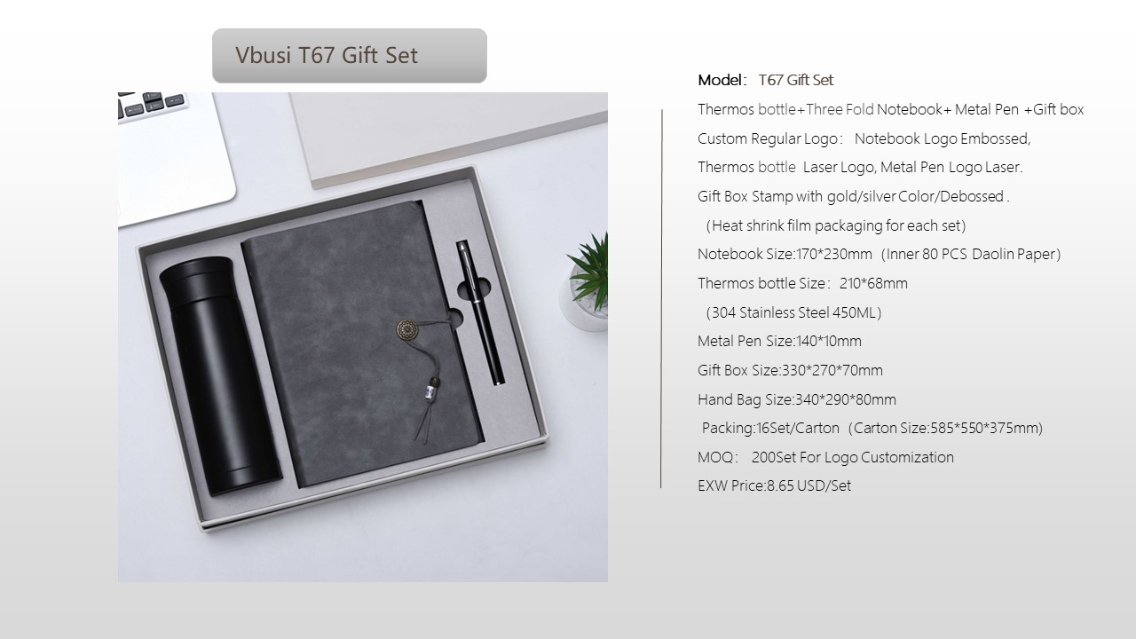 Notebook Style Gift Set