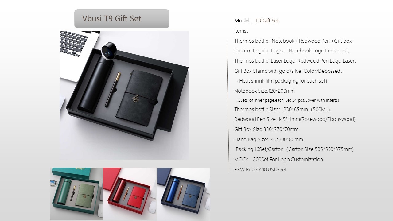Notebook Style Gift Set